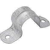 RACO 2232B10 Strap, Rigid/IMC, 2 Hole, Steel, 1/2-Inch, 10-Pack