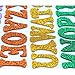 164 Pcs Glitter Foam Stickers Self Adhesive Alphabet Letter Stickers Decorative Sticker for DIY Craft Ornament, 7 Colors Random, 4 Sheets