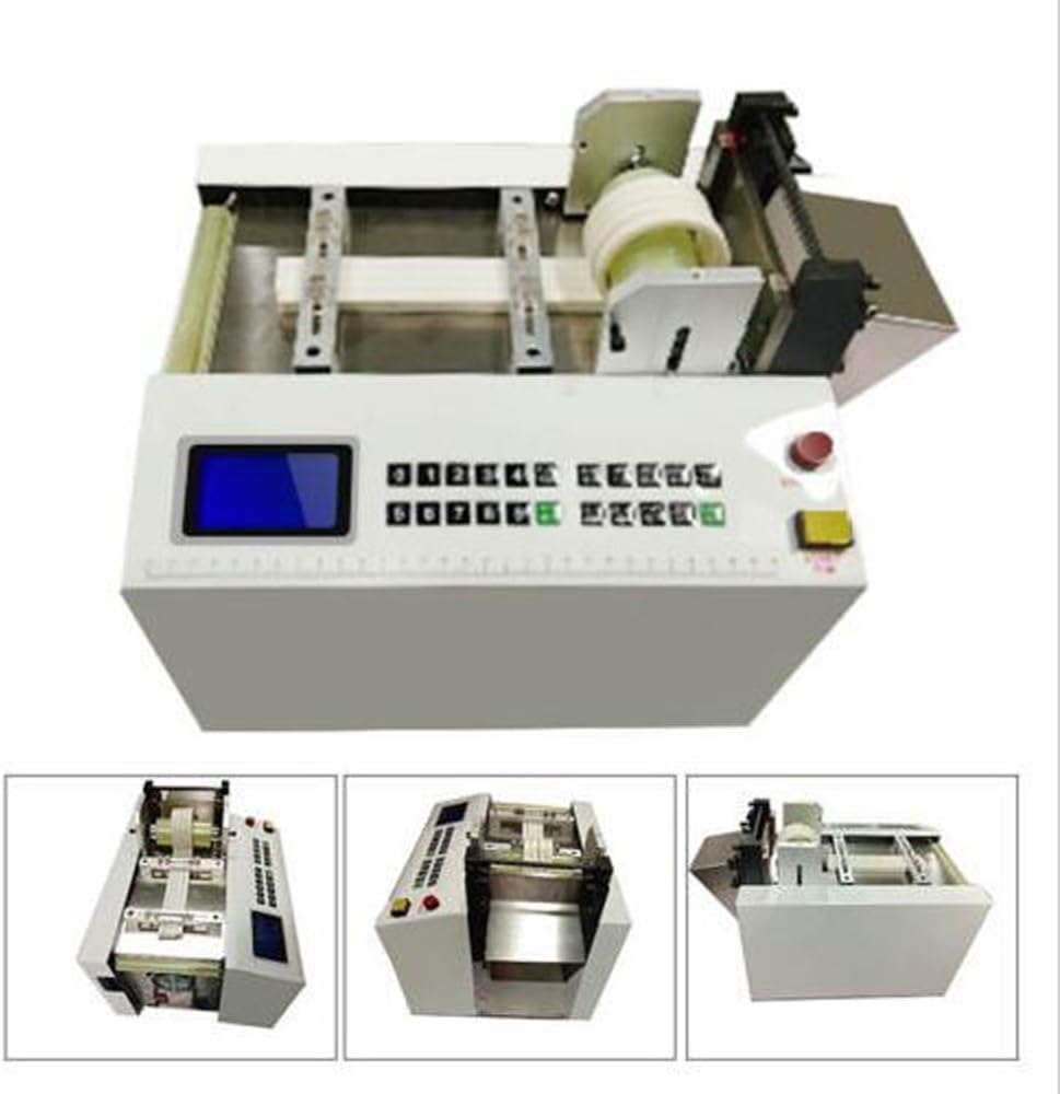 zinnor Auto Heat-shrink tube cable pipe Cutting Machine 110V/220V 300W for Sleeve, Rubber/Plastic Tube, Small Wire, Sheet, Film