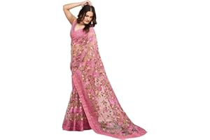 GENERIC Indian Trendy Women's Bollywood Sequin Embroidered Sari Festival Saree Unstitched Blouse Piece for women