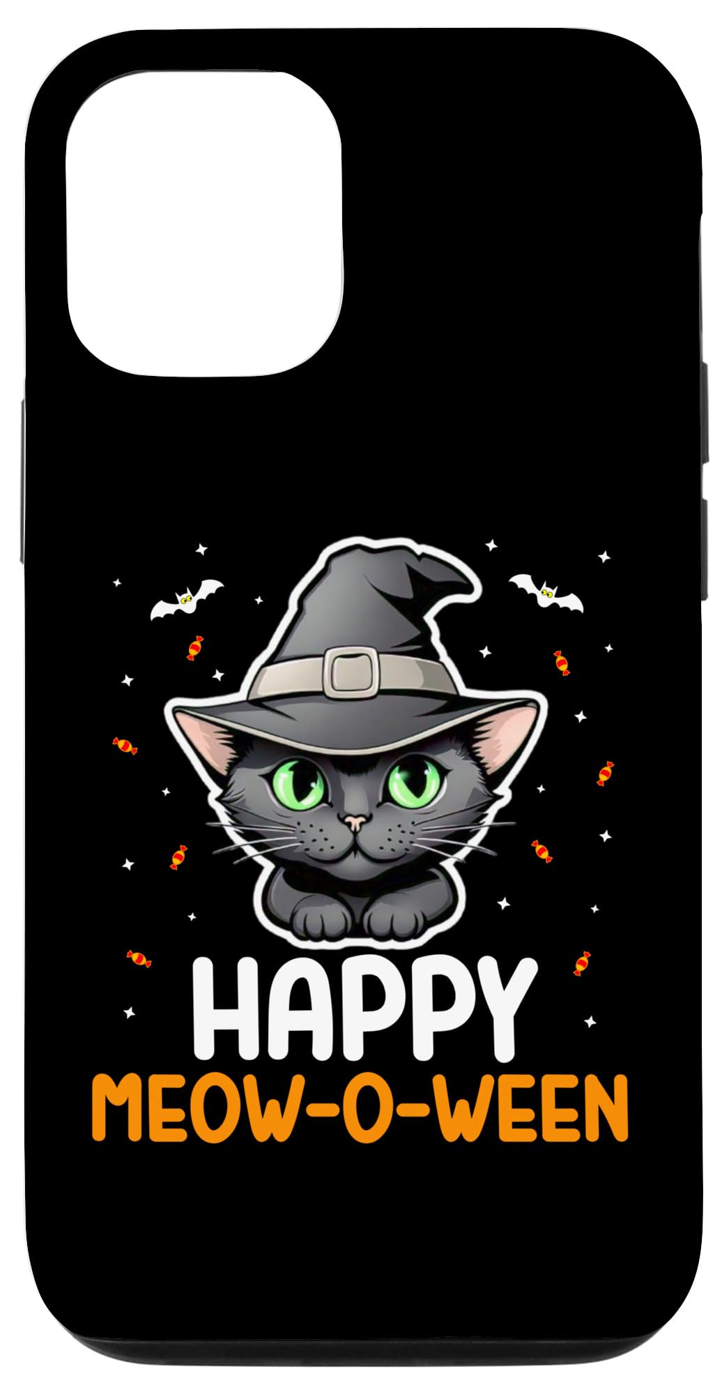 iPhone 15 Meowoween Black Cat Pumpkins Happy Halloween Costume Case