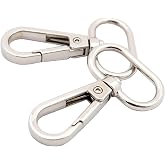 Swivel Lobster Clasps 1 inch Metal Silver Swivel Snap Hooks for Purses Bag | Hardware Handbag Crossbody Bag Dog Collars Pet Leashes Keychain Lanyard Strap Making Push Gate Clips 15pcs Goyunwell