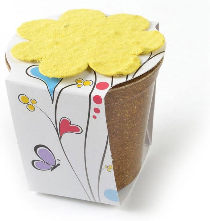 Bloomin Seed Paper - Planting Kit Favor"Love Grows" (LG-Yellow Flower)