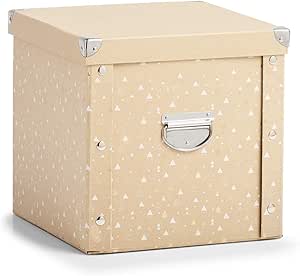 Zeller Caja de cartón para Bolas de Navidad, Color Natural y ...