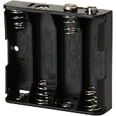 Parts Express Battery Holder for (4) AA with Standard Snap Connector : BH341