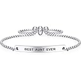SOUSYOKYO Aunt Auntie Bracelet from Nephew Niece, Aunt Mothers Day Birthday Jewelry, Personalized Gift for to My Love Auntie
