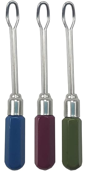 Ohrenreiniger mit Metallschlinge blau / rot / grün