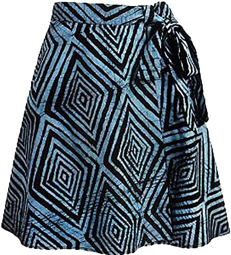 Glbal Mamas Fair Trade Diamonds Cotton Wrap Skirt (Extra Large)