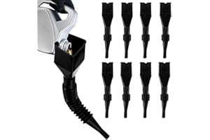 XhjzgcTech 8 Pcs snap Funnel, with Extendable Flexible Spout,Flexible Draining Tool Snap Funnel Set, Plastic Funnel for Car Motorcycle Petrol Diesel Water Oil Funnel.- Black