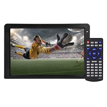 Fosa Fernseher 12 Zoll Digital-Analog-Fernsehen DVB-T-T2 beweglicher Fernsehapparat für Hauptauto-Flugzeug,Auto,Wohnzimmer 11