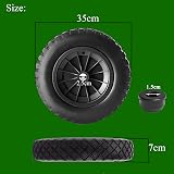 Vivo Technologies 14" Wheelbarrow Wheel PU Puncture Proof 3.50-8 Solid Tire view 4