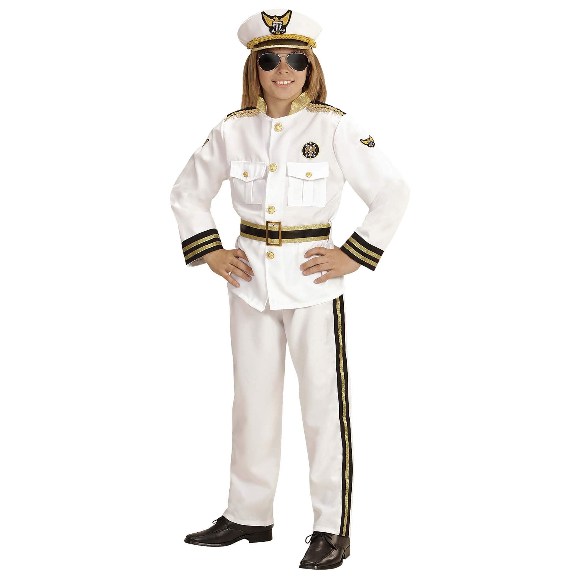 Widmann fancy dress costume Boys Kids Childs Marine Captain Outfit 14-16 Yrs