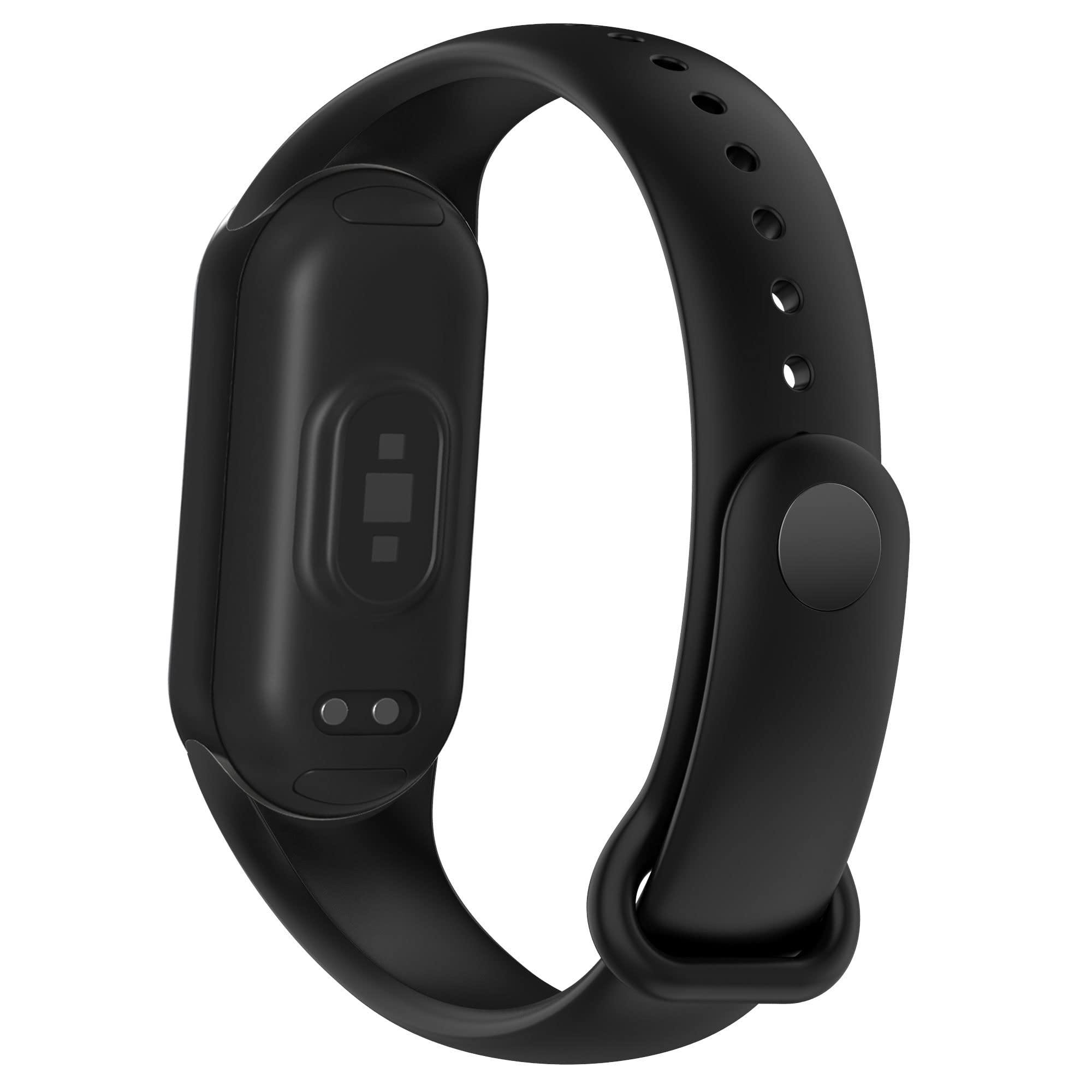 KUTEWEU Strap Compatible with Xiaomi Mi Band 8 Watchband, Silicone Replacement Bands,Adjustable Wristband Bracelets Straps for Xiaomi Band 8 Smartwatch Accessories (Black)