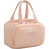 Otutefo Insulated Lunch Bag for Women - 7L Lightweight Puffy Padded Waterproof Lunch Box - Reusable Lunch Cooler Bag for Work, Picnic, Camping, Travel (Pink)