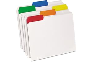 Pendaflex 55702 Pendaflex EasyView Poly File Folders, 1/3 Cut, Top Tab, Letter, Clear, 25/Box