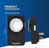 Desiretech Plug-in Timer Switch 24 Hour Segment Timer 3120W Black view 2