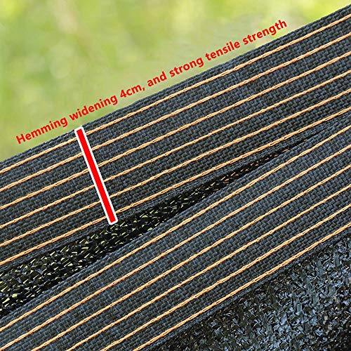 HUAHUA Sonnensegel Hochwertiges Anti-UV-Sonnenschutznetz, Schwarzes Sonnensegel, Leichtes Und Atmungsaktives… – Bild 4