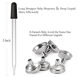 24 Pcs, 2 oz Dark Amber Dropper Bottles with 6
