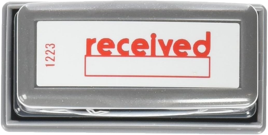 Xstamper 1223 Receved with Space for Initial or Date, Pre