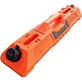 NCFAUTO 1.7 Gallon/6.5L Fluid Storage Container with Spout Resistant Antistatic Leak-proof Pack Emergency Backup Water Storage Can for Off-road Vehicles RVs SUV ATV Motorcycle without Mount, Orange