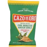 Cazo De Oro 400404 Fire Roasted Hatch Chile Corn Tortilla Chips 11 oz