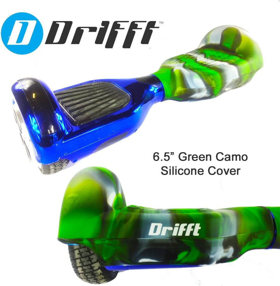 Hoverboard Silicone Skin Case Cover for 6.5" Hoverboard Self Balance Scooter in Green Camouflage