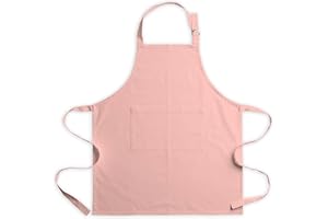 CALICOT Kitchen Apron for Men Women|Adjustable with Pocket Cloth Apron|Baking Banquet Cafe Chef Apron|Thanksgiving Christmas BBQ Gift