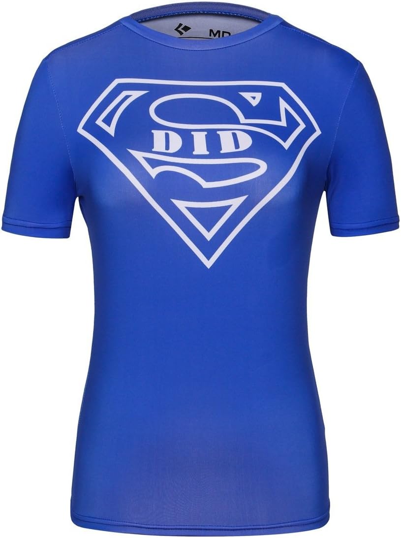 Cody Lundin® Women's Superheros Bat Hero,Super Hero,Hero Captain,Wonder Woman Short Sleeve Shirt Fitness Running Yoga Compression Tops