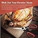 Heavy Duty Kitchen Shears -Take Apart Stainless Steel Blades, Comfort Rubber Grip Handles with Bottle Opener and Nutcracker - Multipurpose Scissors for Chicken, Meat Fish and Herbs - Acodine