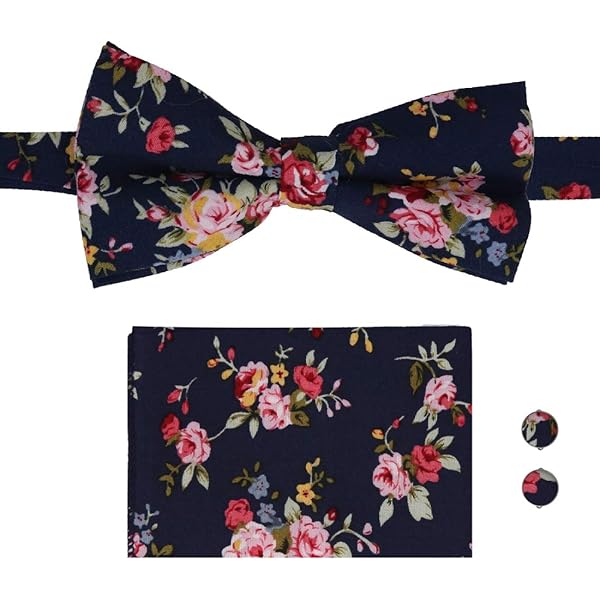 Retreez Nœud Papillon Pré-noué Tissé Rayé (11,4 Cm