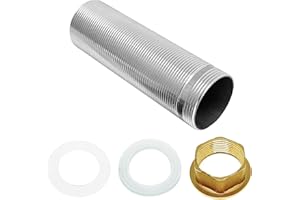 NGEGE 1set 32mm/1.25Inch Faucet Extension Adapter Fittings with Lock Nut,Single Hole Faucet Extension Mounting Pipe(NO,2)