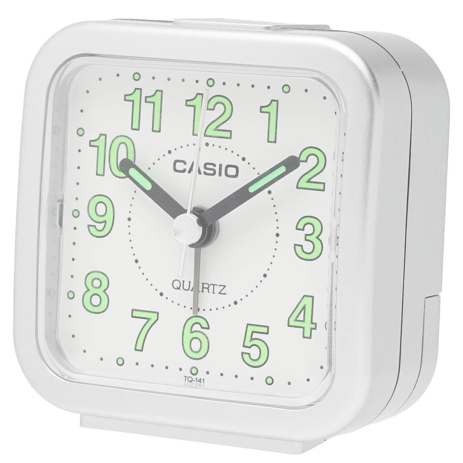 Mua CASIO Alarm Clock, Analog Travel Clock, Silver, TQ1418JF, 2.6 x 2