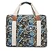 Malirona Ladies Women Canvas Travel Weekender Overnight Carry-on Shoulder Duffel Tote Bag Bohemian Flower