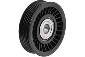 HEROFFIX Drive Belt Idler Pulley Serpentine Tensioner Pulley Idler for Ford Excursion 2002-2005 No.1L2E6C348AA Plastic Black 