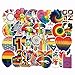 Homyu Stickers Pack 60-Pcs Decals of Colorful Rainbow for Laptops Cars Motorcycle Portable Luggages Ipad Waterproof Sunlight-Proof
