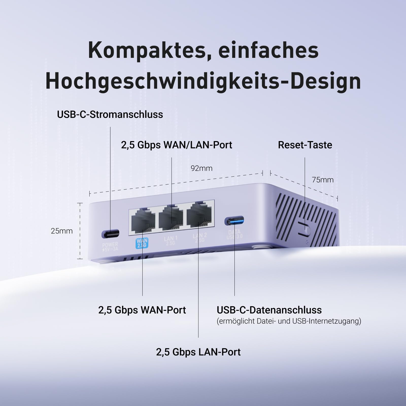 GL.iNet GL-MT5000 Brume 3 Kabelgebundenes VPN-Sicherheitsgateway ohne WLAN 6