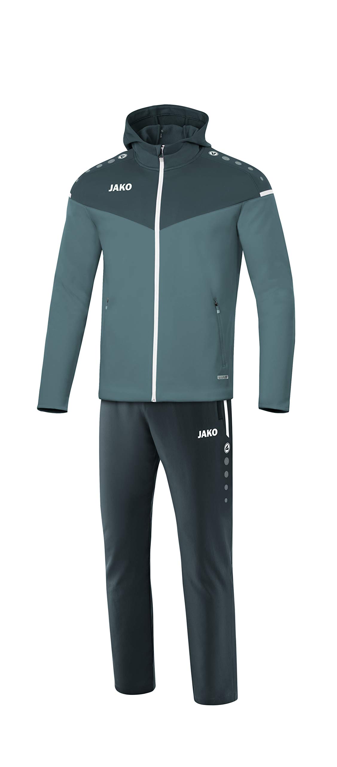 JAKO Champ 2.0 M9620 Men's Tracksuit with Hood Stone Grey/Anthracite Light S — image 1