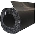 BriskHeat INSUL118 Insul-Lock DS Flexible Pipe Insulation, Closed Cell, for 3/4” Diameter Pipe, 6ft Long
