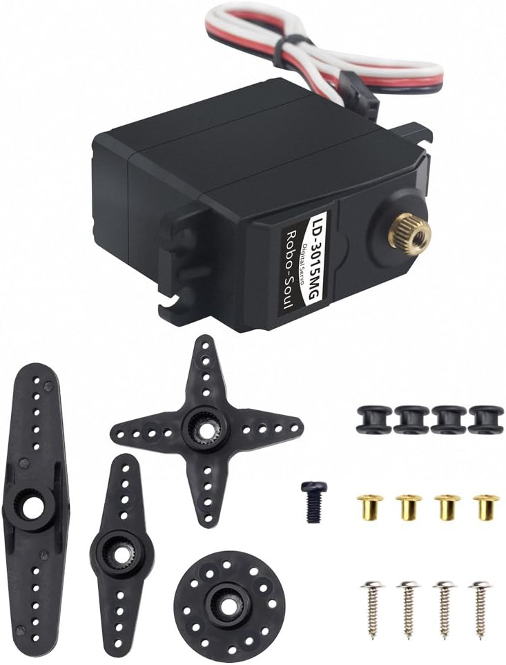 LewanSoul LD-3015MG Digital Servo Standard Full Metal Gear Servo with 17kg High Torque for RC Car Robot (Control Angle 270) - Image 4