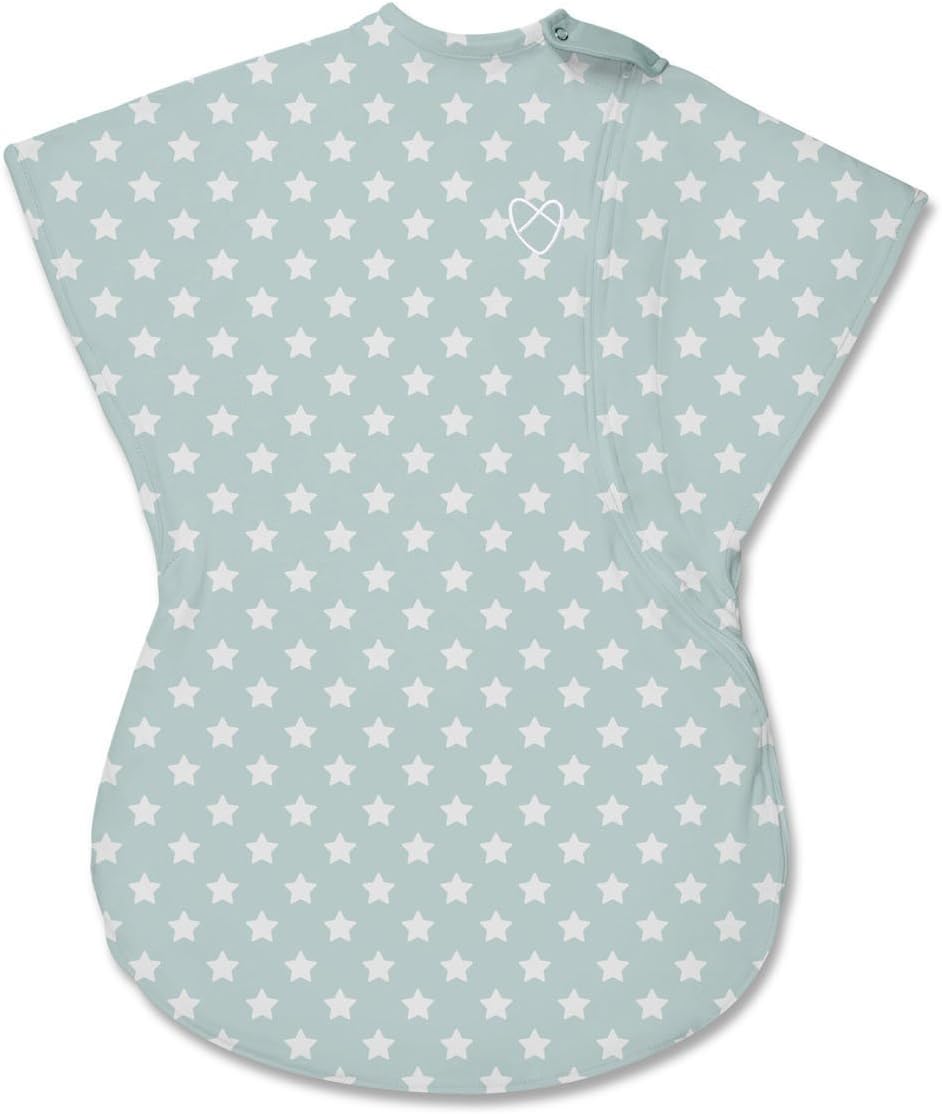 SwaddleMe Wiggle Blanket, Large, Teal/White Star