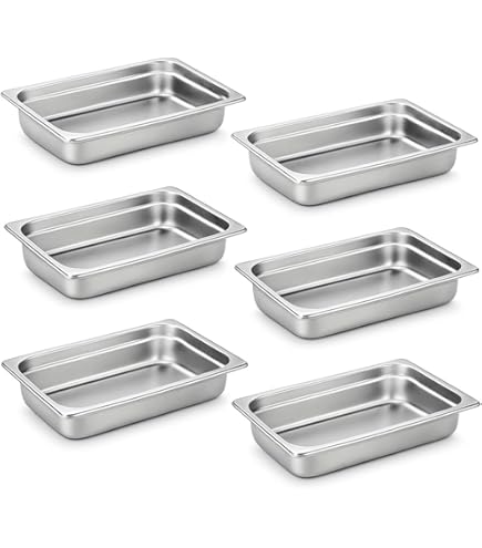 HECMAC 6-Pack 1/9 Size Hotel Pan Cover, Stainless Steel - View #13