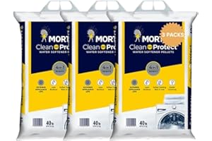 GENERIC 3 Pack Clean and Protect Water Softener Salt Pellets – (40 lb Bags, 120 lbs Total) – Reduces Scale, Softens Hard Water, Appliance Efficiency, Compatible with Water Systems