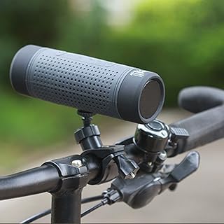 SueSupply Bluetooth Fahrrad Lautsprecher Bluetooth Spritzwassergeschützter Tragbarer Lautsprecher Subwoofer, Portabel für die Benutzung draußen, beim Sport oder Campen,Grau