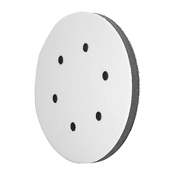 Amazon Co Jp スポンジサンディングパッド スポンジ材料インターフェースクッションパッド 空気圧および電気タイプのセルフクリーニング研磨機グラインダーサンディングパッド用 6 Inch 6 Holes 産業 研究開発用品