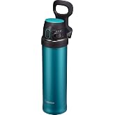 Zojirushi SM-QHE60GK, Flip-and-Go Stainless Mug, 20-Ounce, Teal