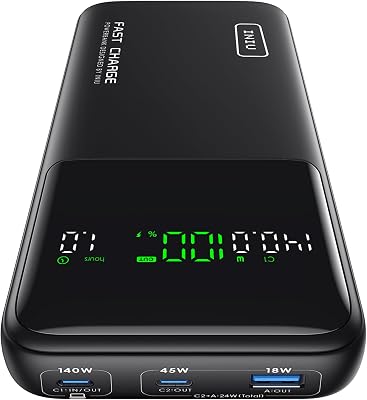 140W Laptop Power Bank, Piccolo 27000mAh Alta Capacità USB-C Powerbank
