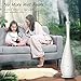 iTvanila Ultrasonic Humidifier, 5l 35inch Cool Mist Air Humidifier, Oil Diffuser Humidifiers for Babies Women Bedroom Home, with Remote, Smart Humidit (35inch Humidifier)