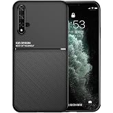 Kepuch Mowen Case Cover Bumper Built-in Metal Plate for Huawei Nova 5T/Honor 20 - Black