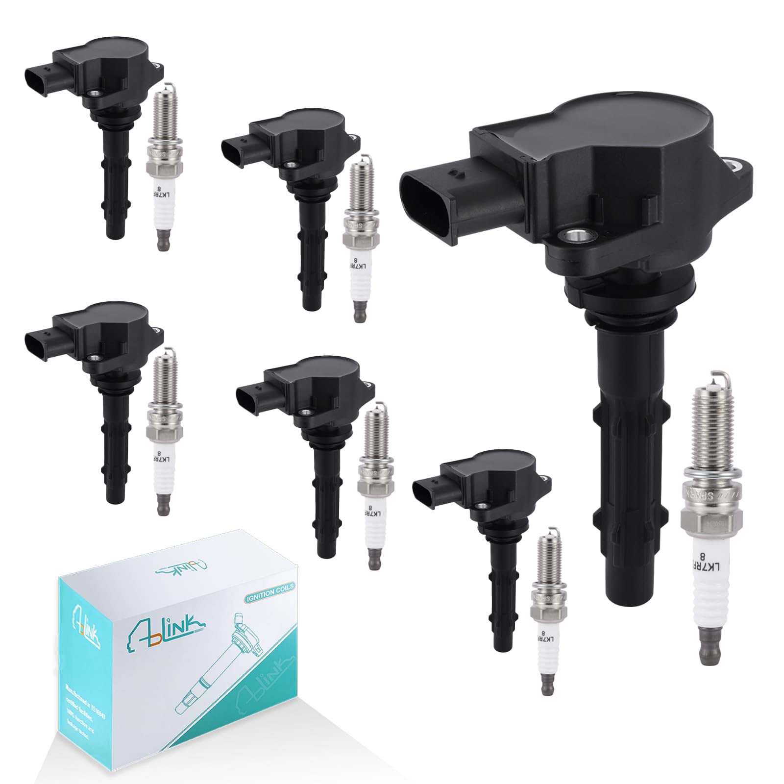 Photo 1 of UF535 Ignition Coil Pack/95983 Spark Plugs 6PCS For Mercedes 2005-2015 C230 C280 C300 C350 CLS550 G550 GLK350 ML550 S400 SL550 SLK280 SLK300,for Dodge Sprinter 2500 3500 19005267