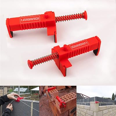 Tom tool LXQ Brick Line Clips Line Runners 3.5-4.7 Inch Red Engineering Plastic